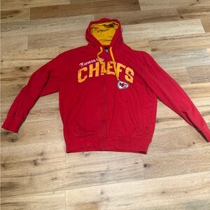 NFL Chiefs Red Hoodie with KC Arrowhead Logo